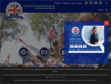 Tablet Screenshot of britishschoolmilan.com